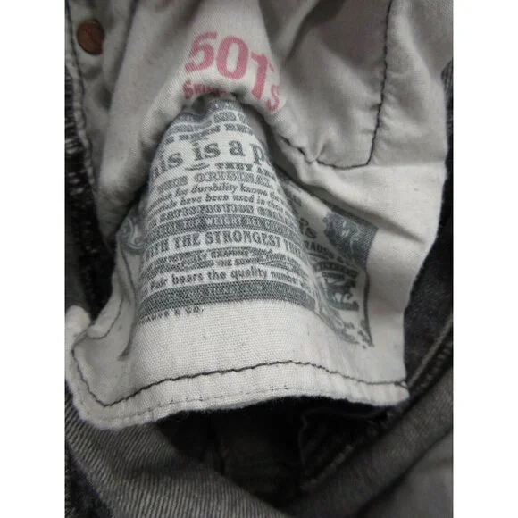 Levis 501 Jeans 28X30 Original Red Tab Button Fly Denim Slim Pants * - Picture 9 of 13